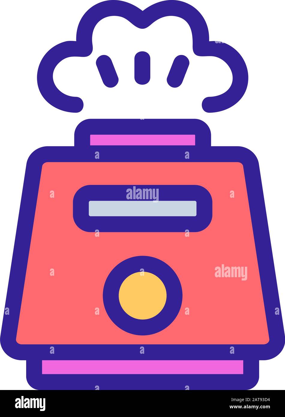 Air moisturiser icon vector. Isolated contour symbol illustration Stock ...