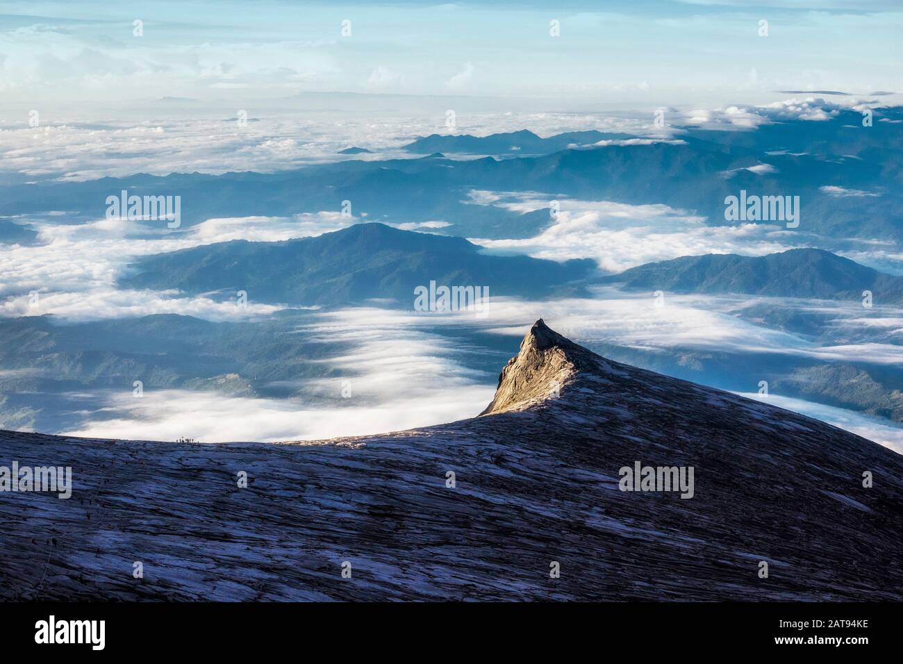 Mount Kinabalu in Sabah, Borneo, East Malaysia. Stock Photo