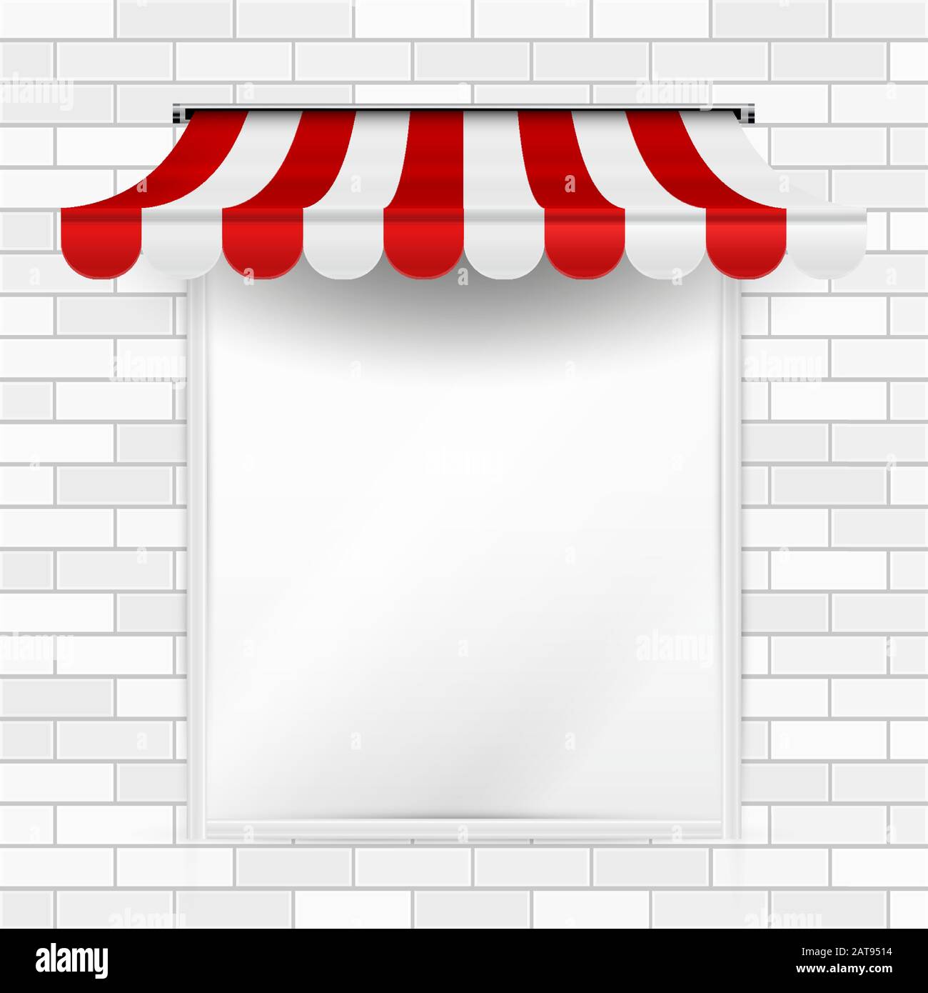 Download Announcement Placard Mockup Commercial Vector Awning Market Cafe Or Restaurant Desing Element Promo Design Template Striped Awning On A White Br Stock Vector Image Art Alamy