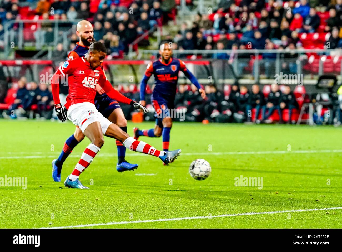 ALKMAAR , 31-01-2020 , AFAS Stadium, season 2019 / 2020. Dutch ...