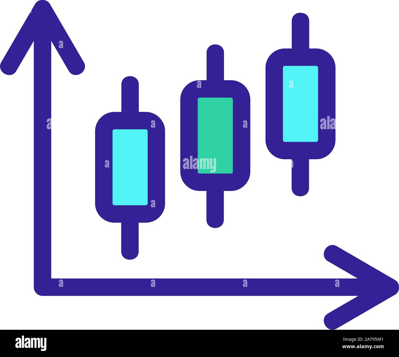 graph icon vector. Isolated contour symbol illustration Stock Vector ...