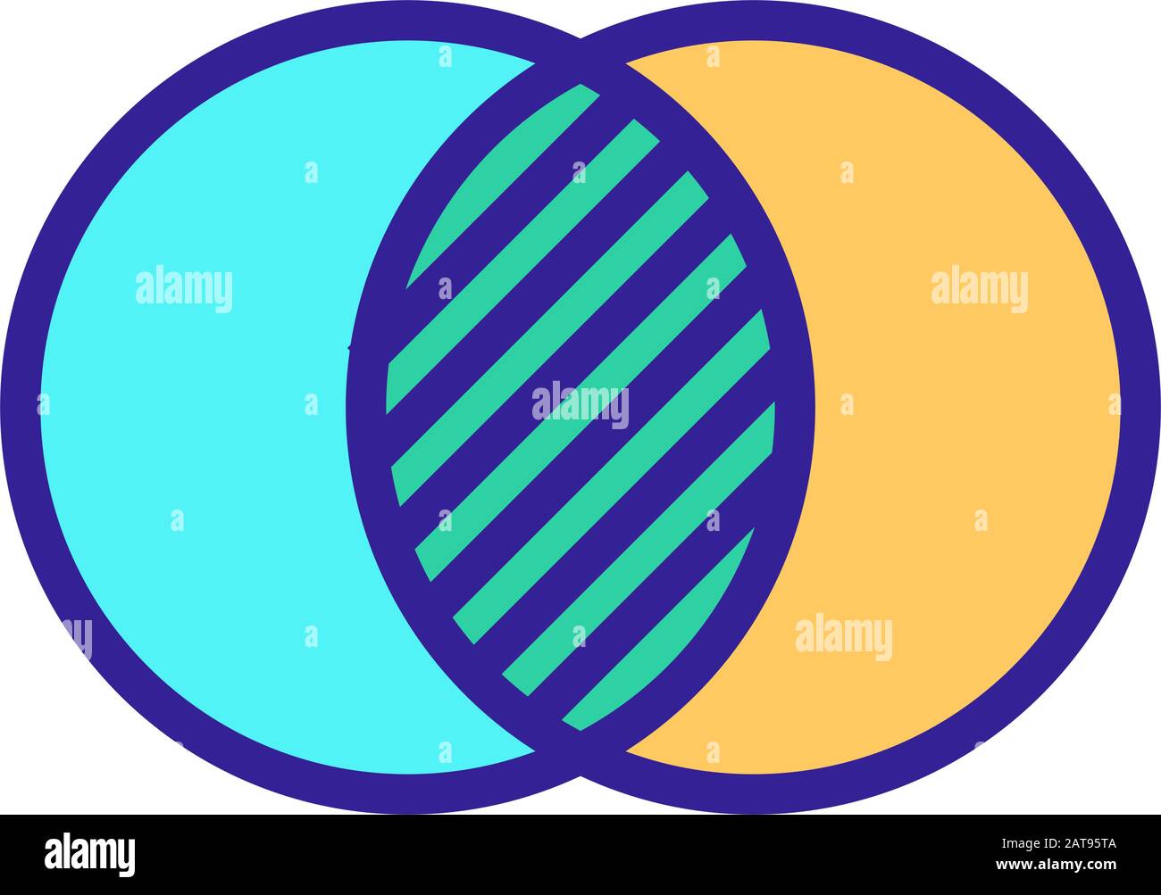 Crossing the charts is an icon vector. Isolated contour symbol ...