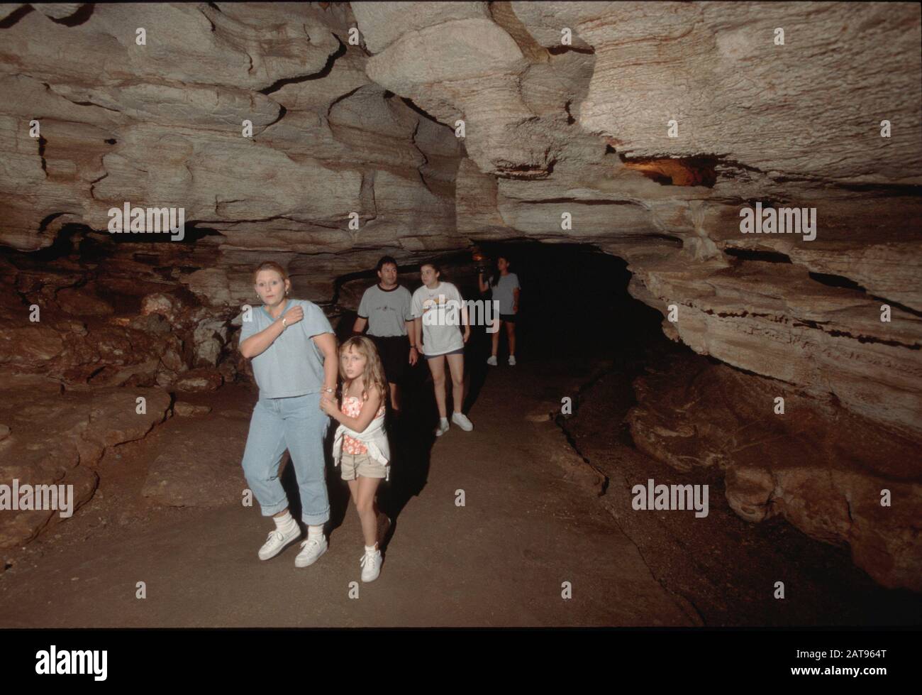 Burnet, Texas: Longhorn Cavern, used as outlaw hideaway, dance hall, speak-easy in the 1930's, and now a state park in Central Texas. ©Bob Daemmrich Stock Photo
