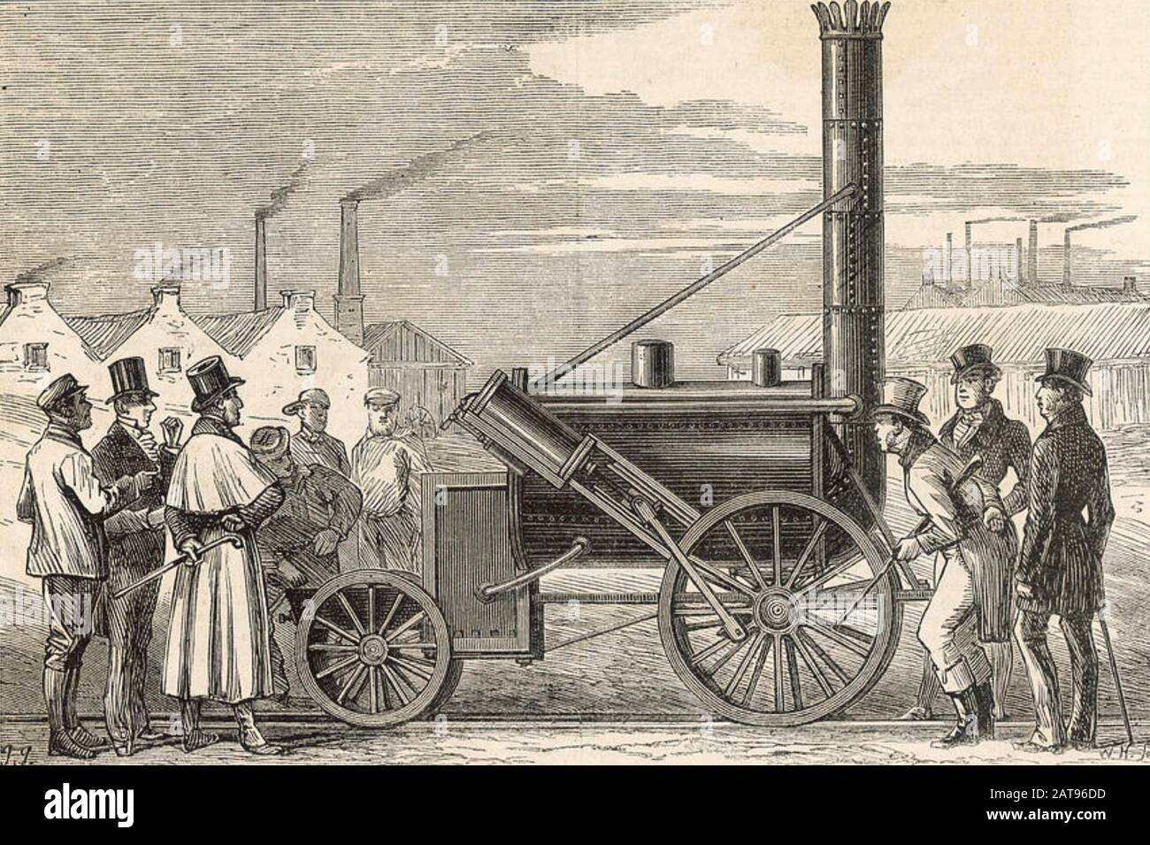 STEPHENSON'S ROCKET designed by Robert Stephenson in 1829 Stock Photo