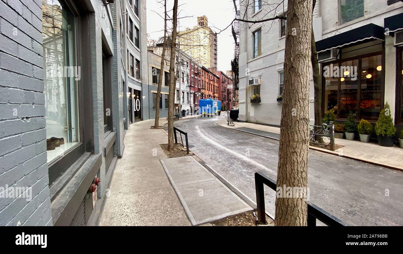 A view of Gay Street in the heart of Greenwich Village Stock Photo