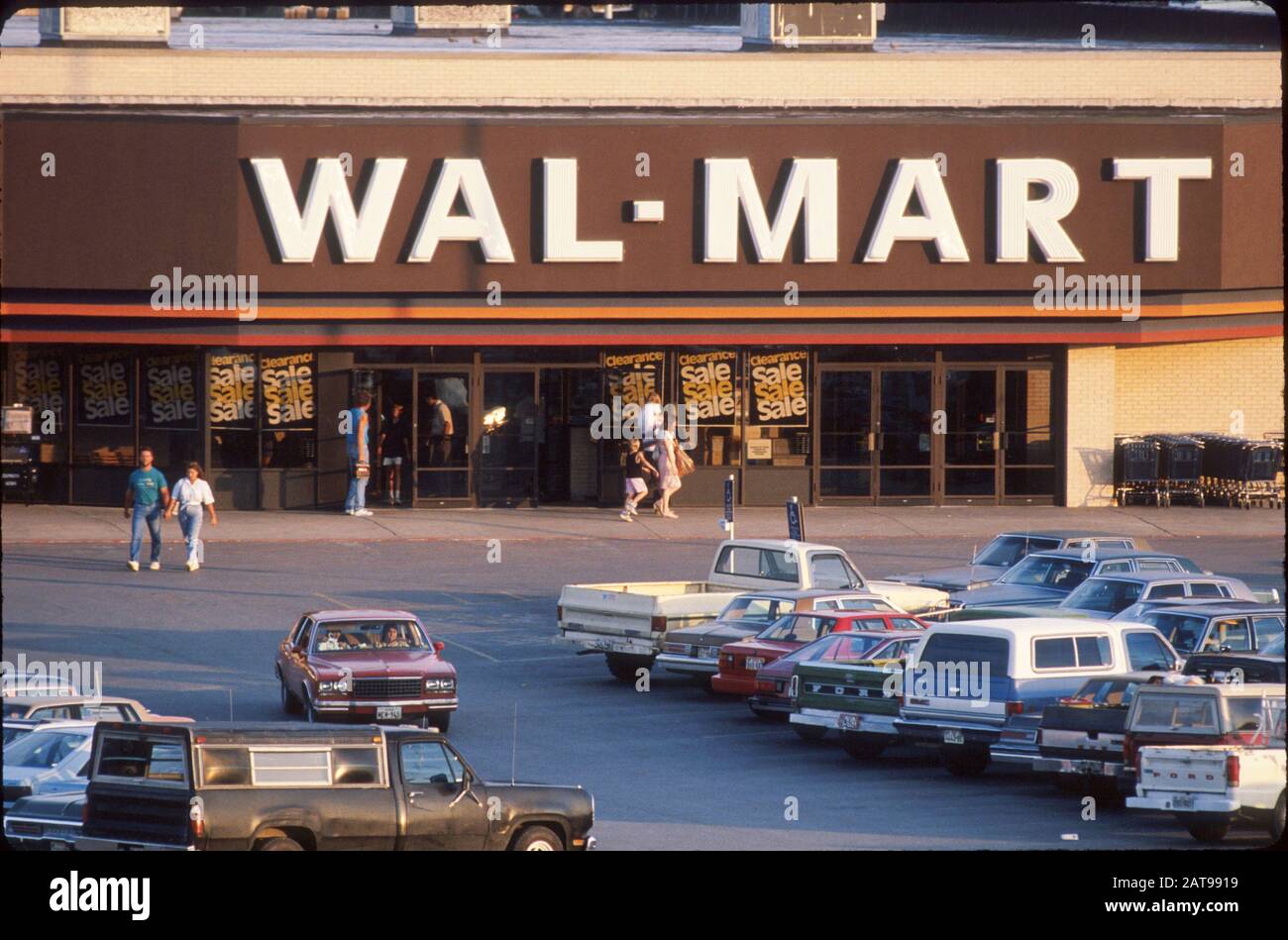 New Braunfels, Texas Exterior of WalMart store. ©Bob Daemmrich Stock