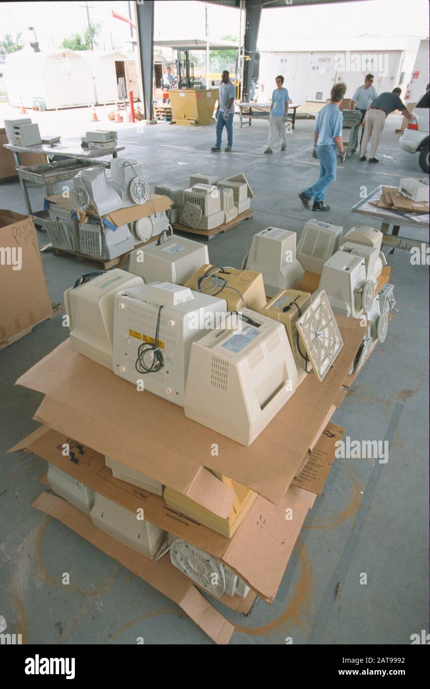 Austin, Texas Used computers and components at city recycling center