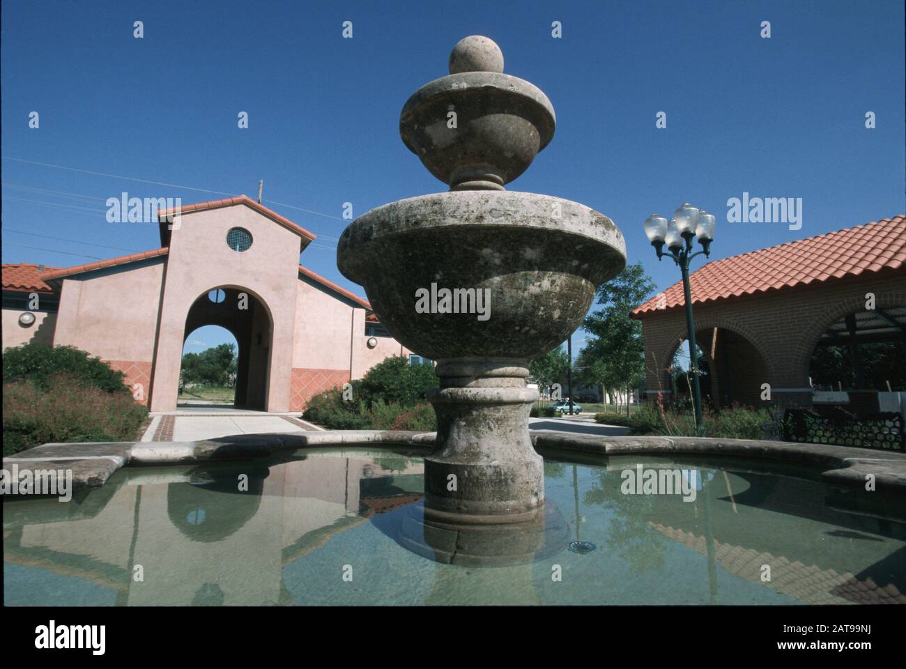 Austin, TexasFountain in courtyard of Saltillo Plaza. ©Bob Daemmrich