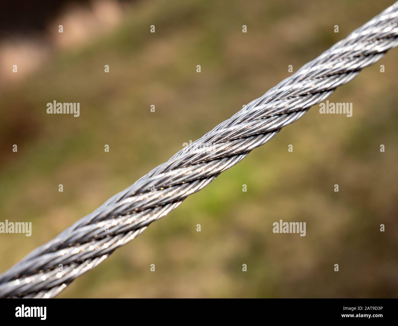 Steel wire rope isolated industry Stock Photo Alamy