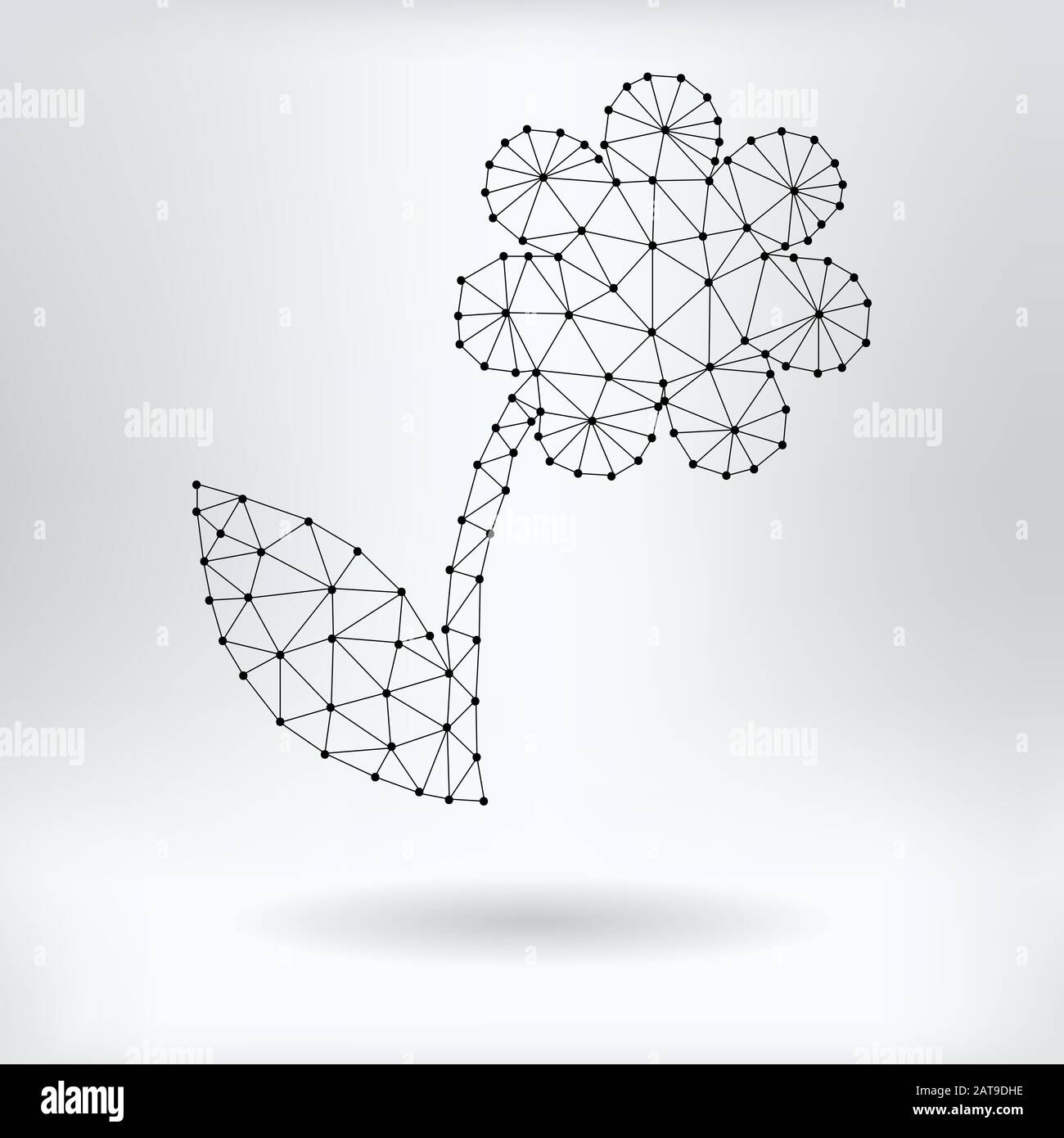 Vector Net Symbol of Flower Stock Vector Image & Art - Alamy