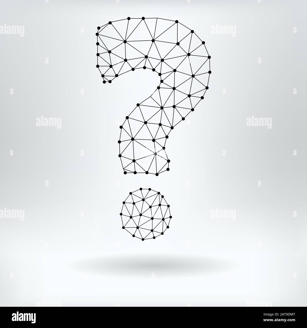Vector Net Symbol of Question Mark Stock Vector