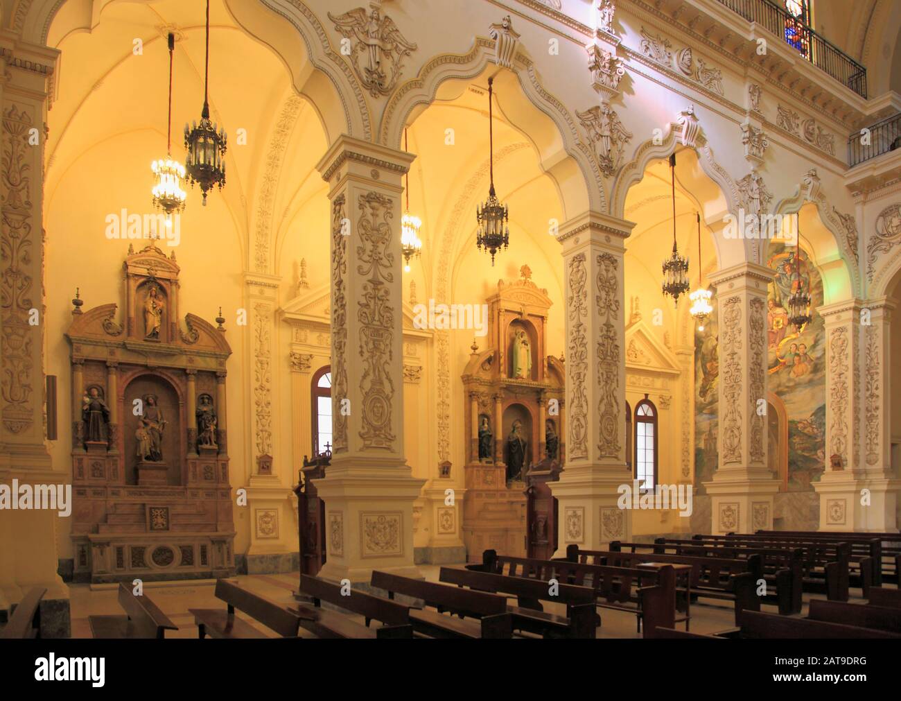 Cuba, Havana, Antigua Iglesia de San Agust’n, church, interior, Stock Photo