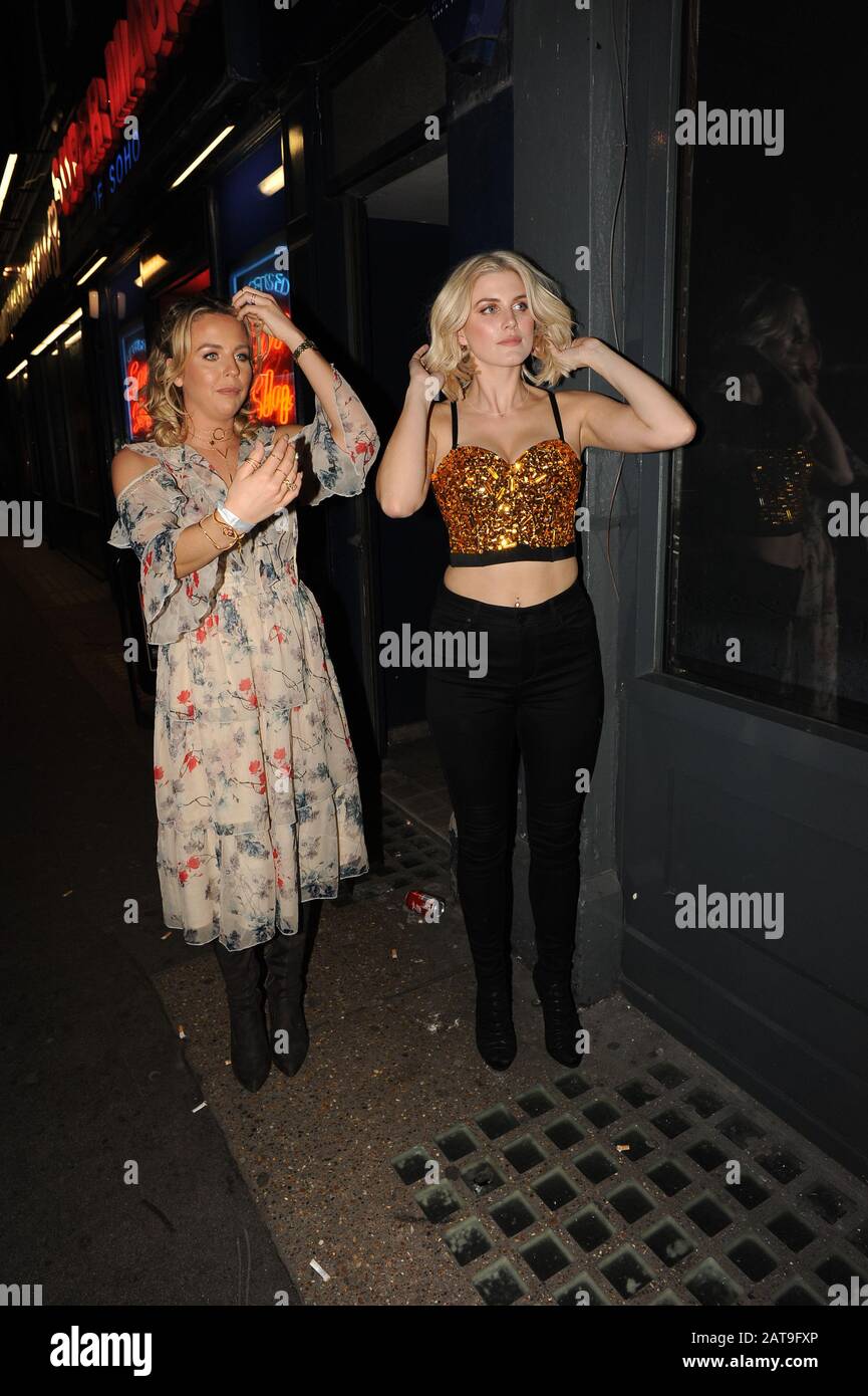 Ashley James celebrating her birthday with friends Charlotte De Carle