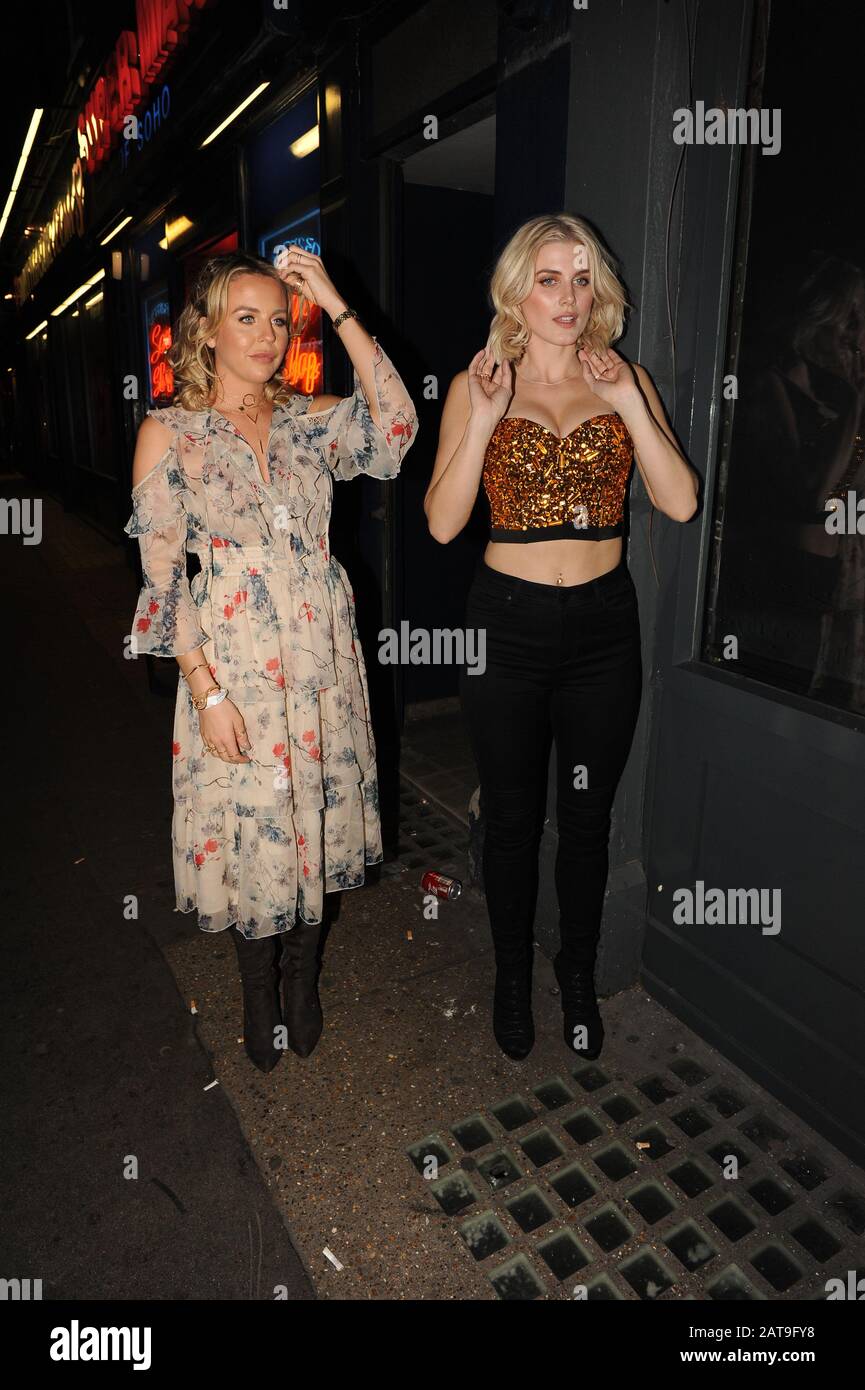 Ashley James celebrating her birthday with friends Charlotte De Carle