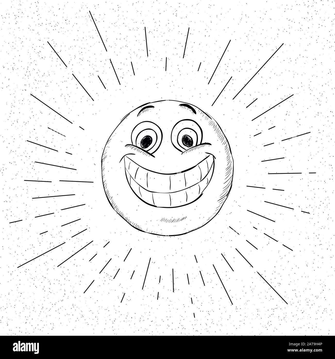 Symbol of Happiness - Happy Smiley face Icon Concept -  Vector Illustration Stock Vector
