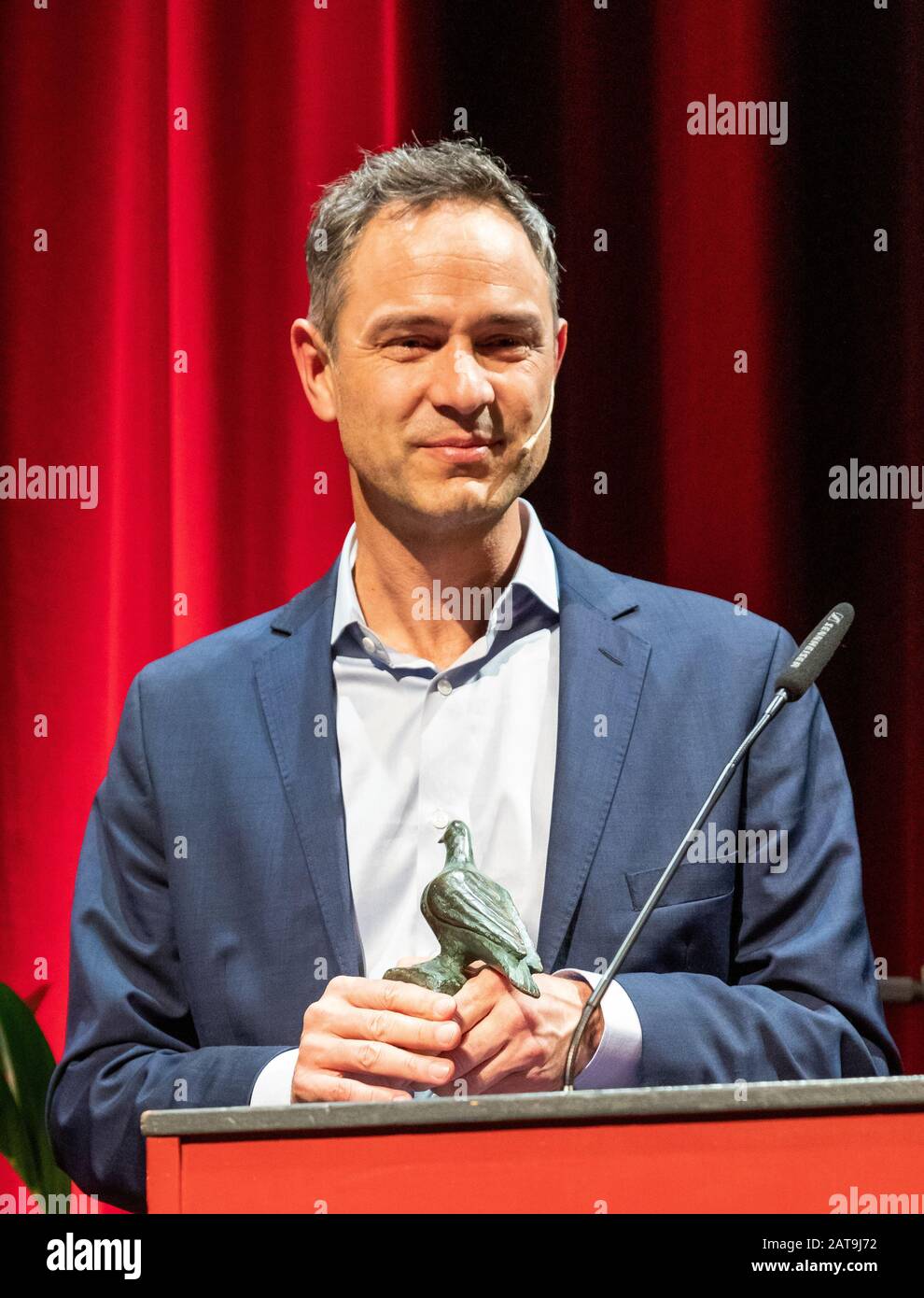Daniele Ganser bei der Verleihung des Bautzener Friedenspreises im Theater in Bautzen  am 29.01.2020 Stock Photo