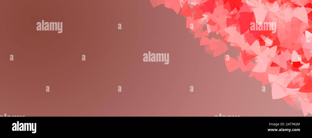 Abstract red romance background with geometric hearts Stock Photo - Alamy