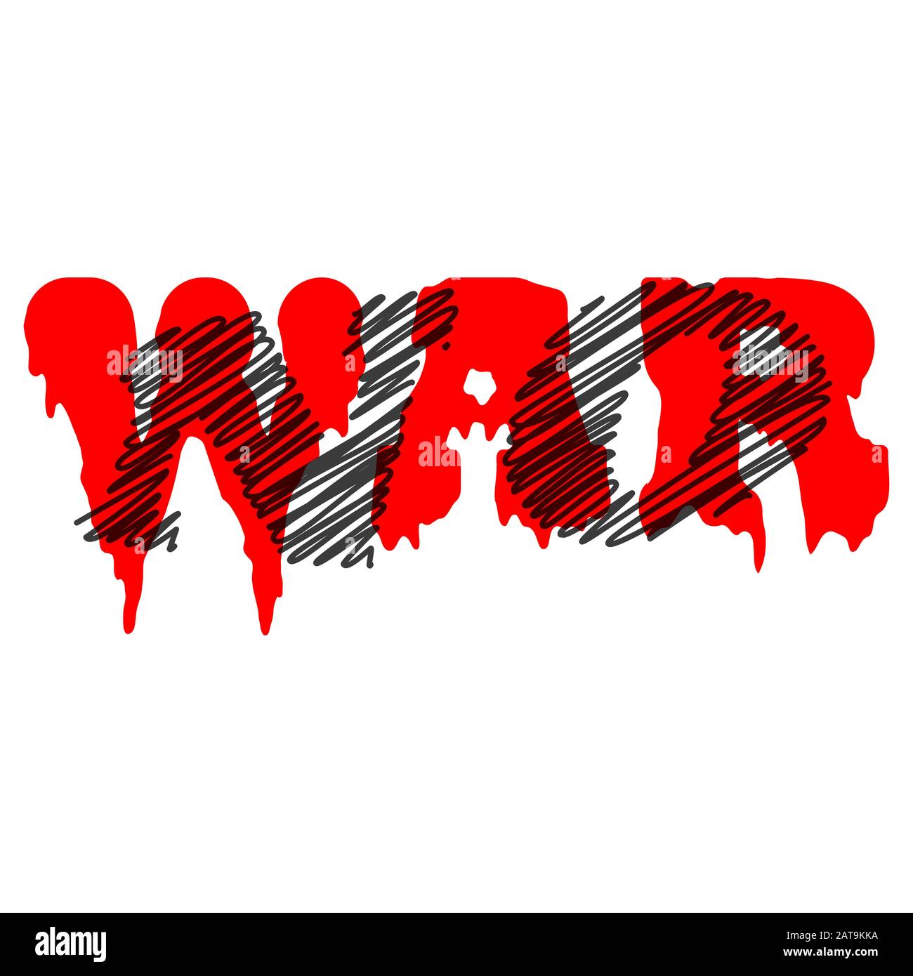 An abstract red No War background image. Stock Photo