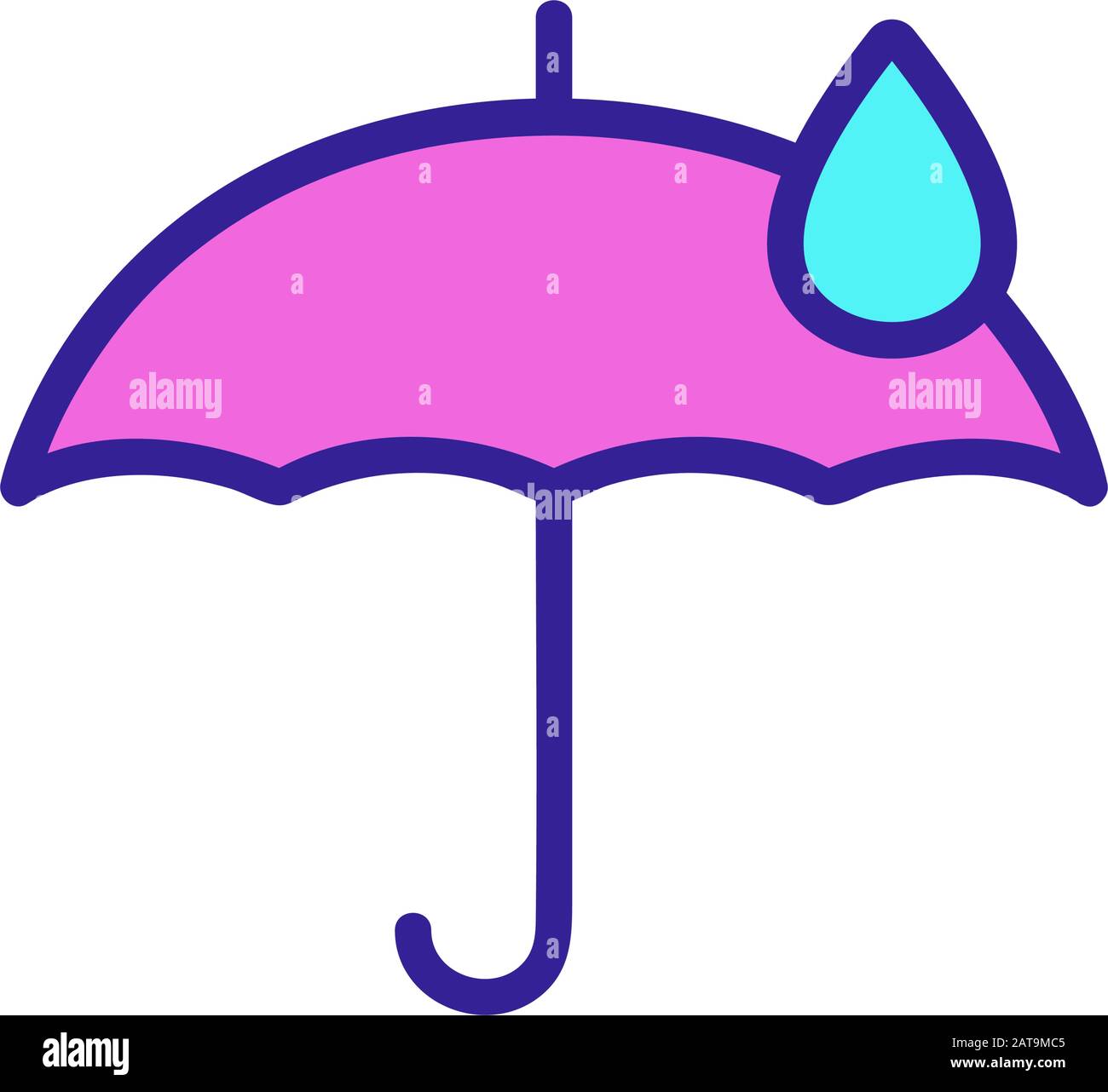 water-repellent vector icon. Isolated contour symbol illustration Stock ...