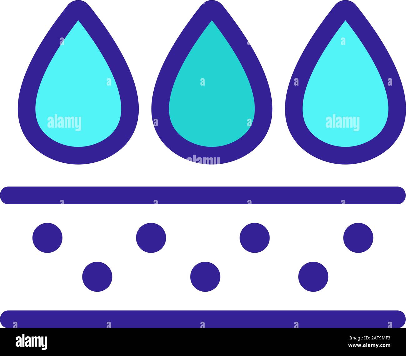 Waterproof spray bottle color icon. Water resistant aerosol