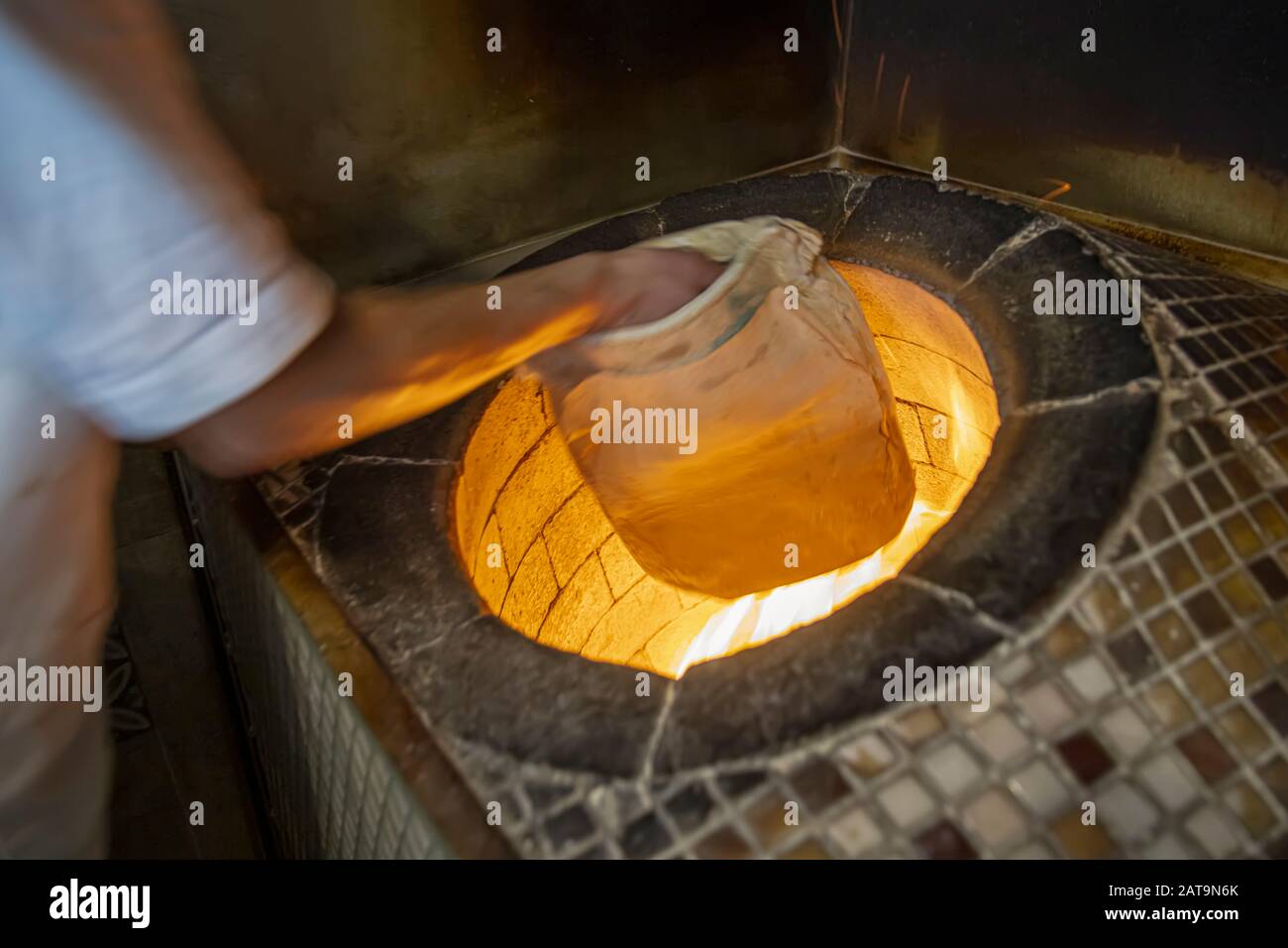 Traditional turkish wood fired stone brick oven. This stone oven for