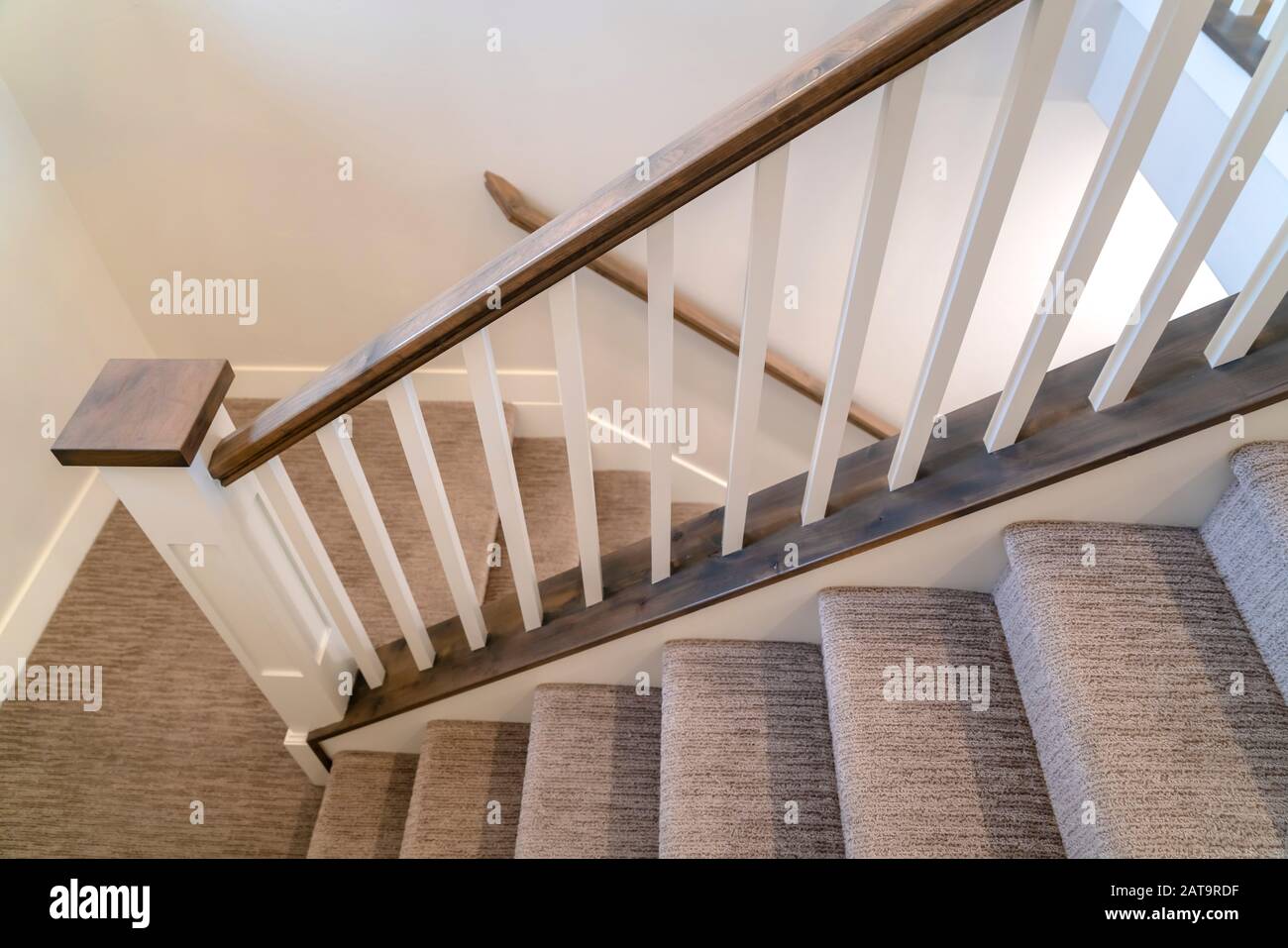 U shaped staircase hi-res stock photography and images - Alamy