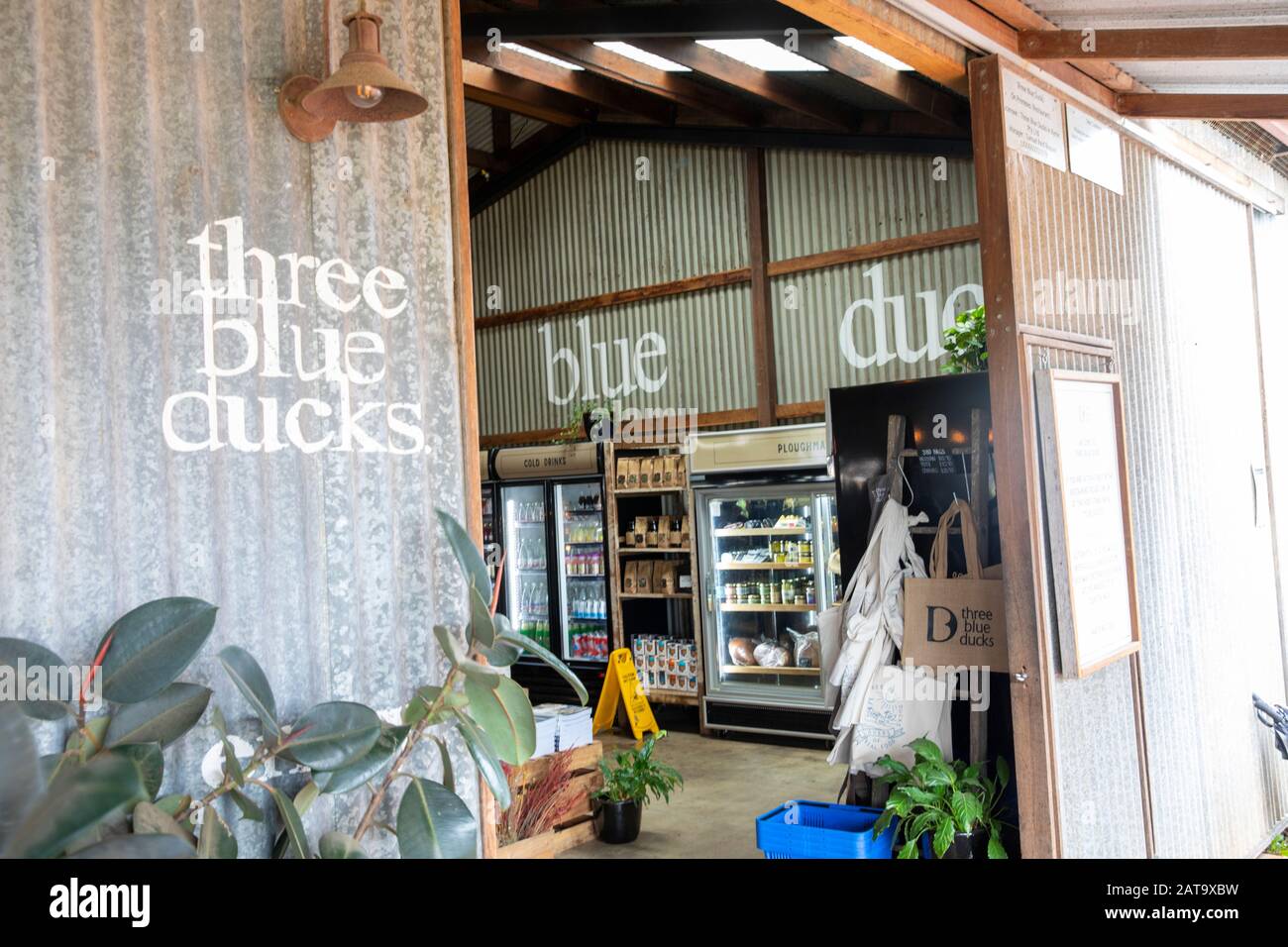Three blue ducks restaurant at The Farm in Ewingsdale Byron Bay,Australia Stock Photo