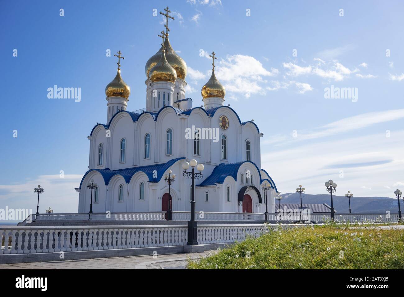 Russian Orthodox Cathedral - Petropavlovsk-Kamchatsky, Russia. Stock Photo