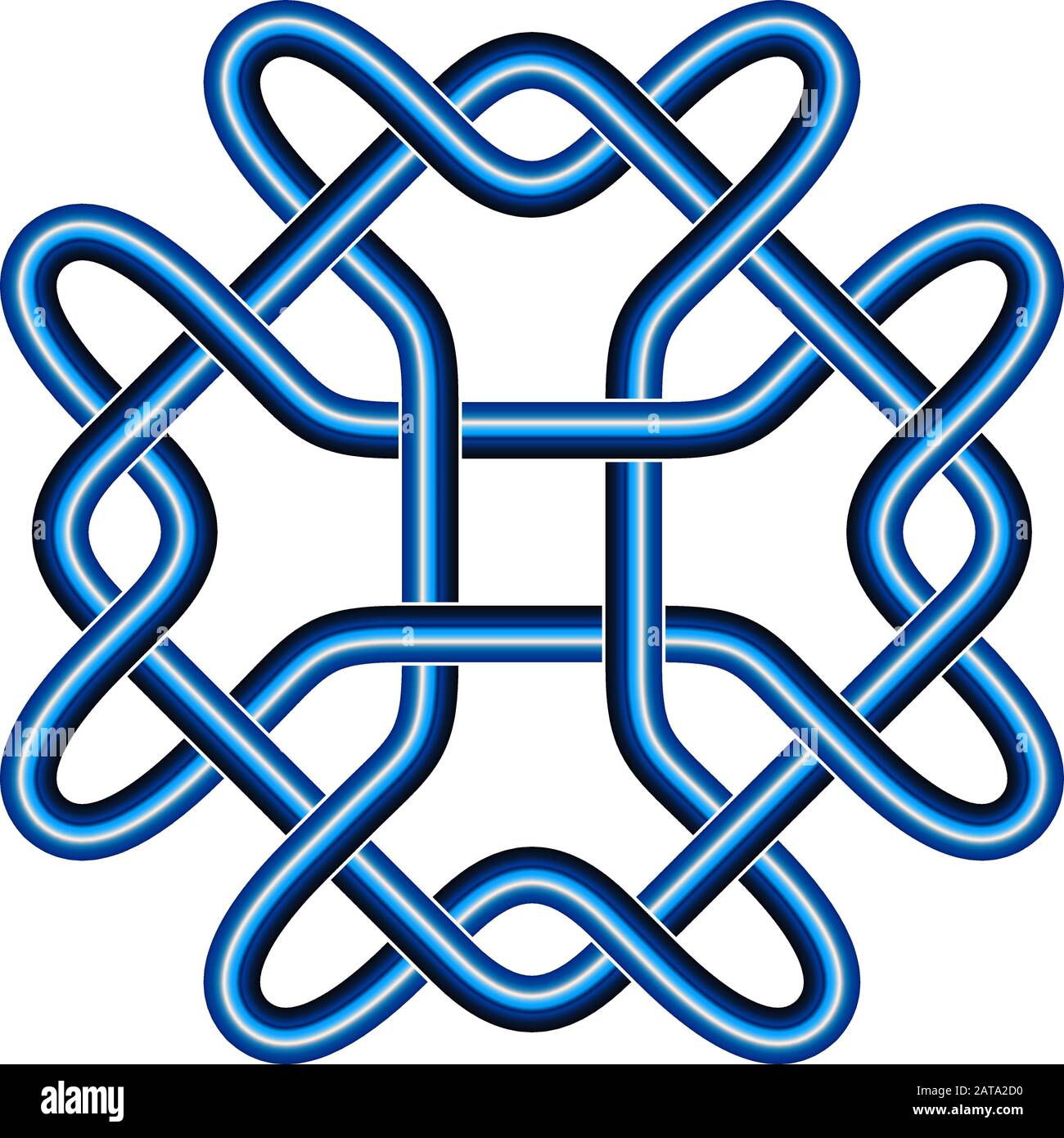 Celtic Pattern - Vector Ancient Pagan Scandinavian Sacred Knotwork Symbol Stock Vector