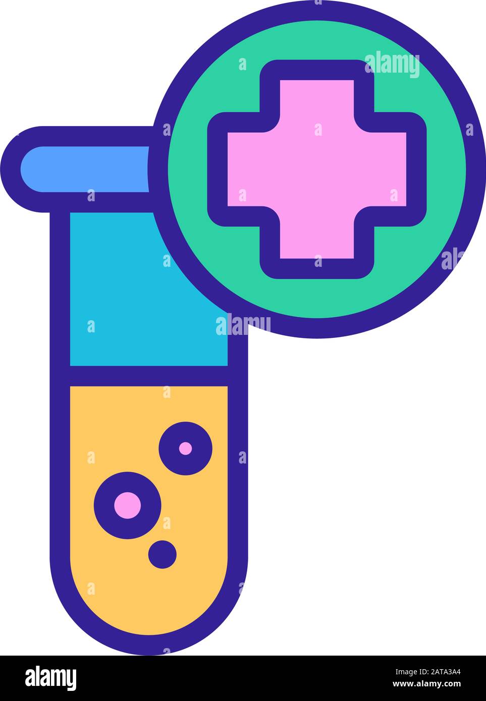 medical analysis icon vector. Isolated contour symbol illustration ...