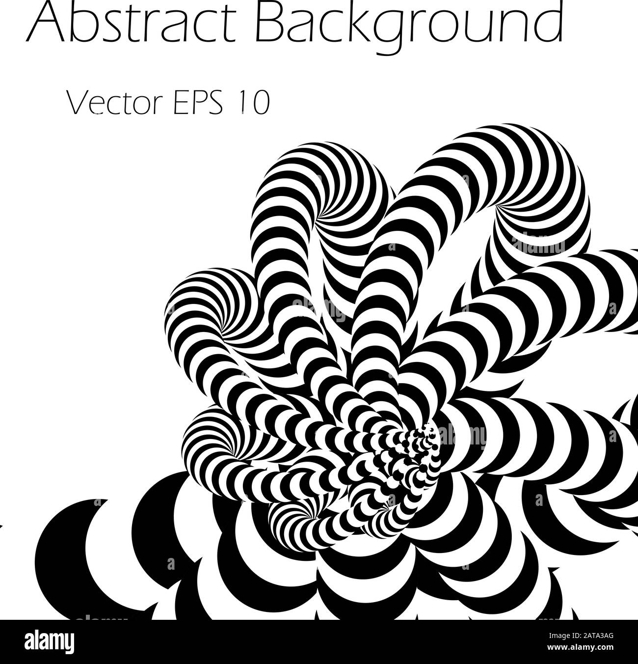 Abstract Vector Background  with Tentacles Plexus Stock Vector