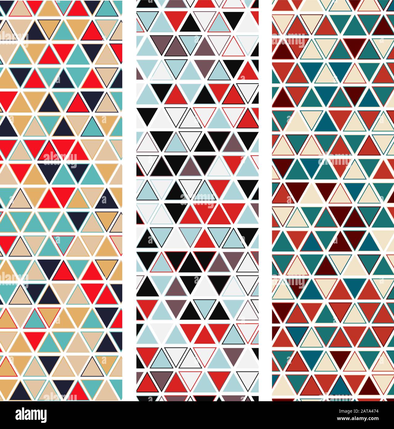 Vintage Graphic Pattern Set - Abstract Vector Old-Fashioned Print Stock Vector
