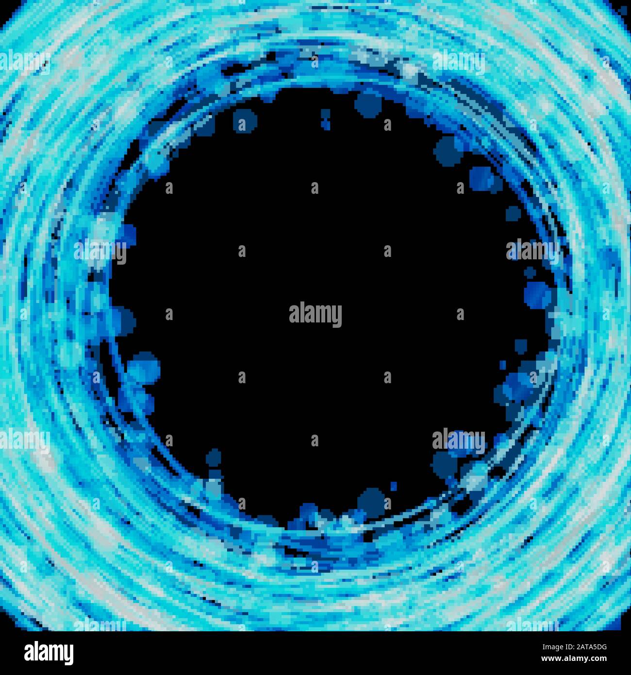 Blue shining Ring with Bokeh Effect   - Vector Hank Stock Vector