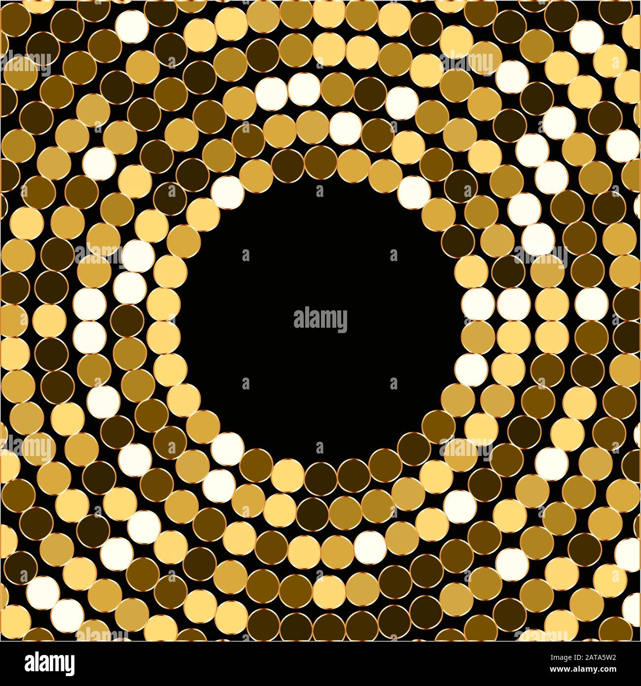 Vector Round Lovely Gold Grainy Frame Stock Vector Image & Art - Alamy