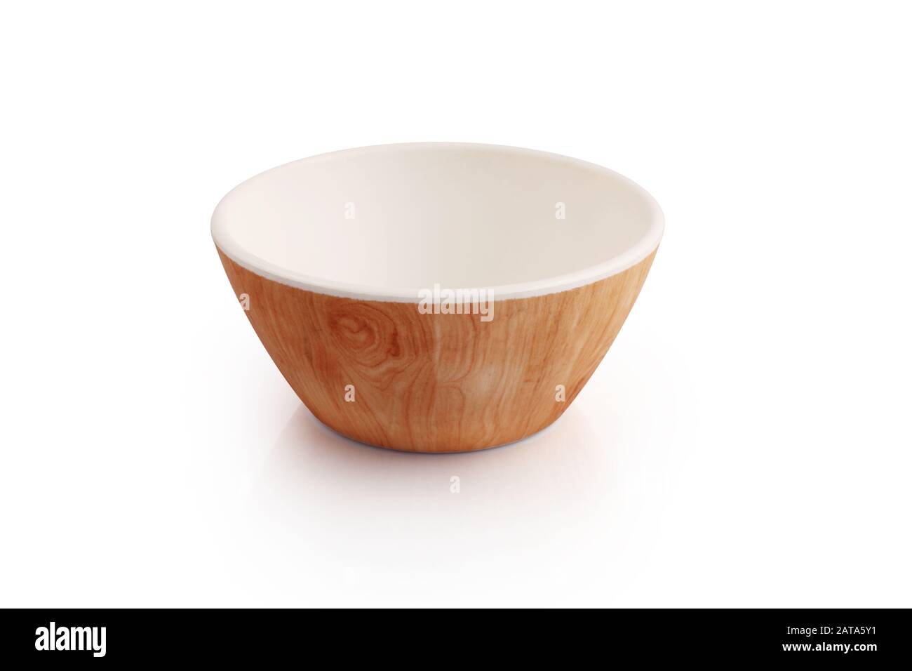 Indian made plastic bowl isolated on white background Stock Photo