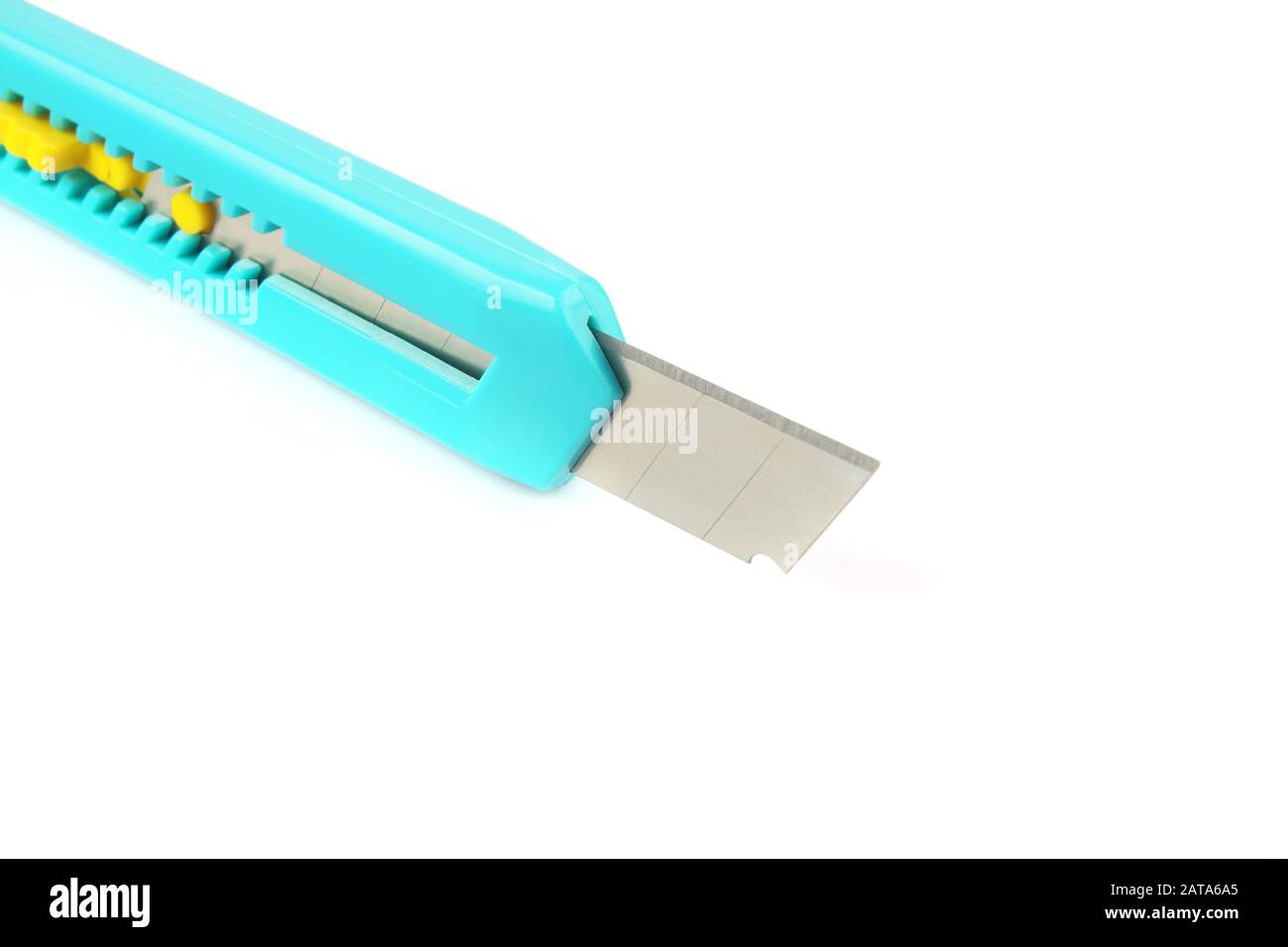 Paper cutter isolated on white background Stock Photo - Alamy