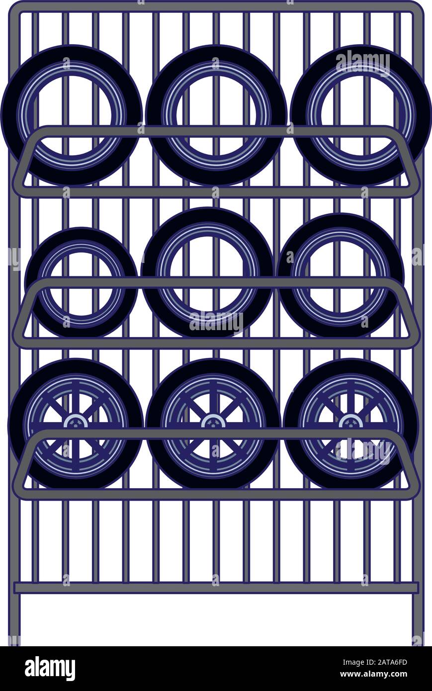 Rack with car tires icon Stock Vector Image & Art - Alamy