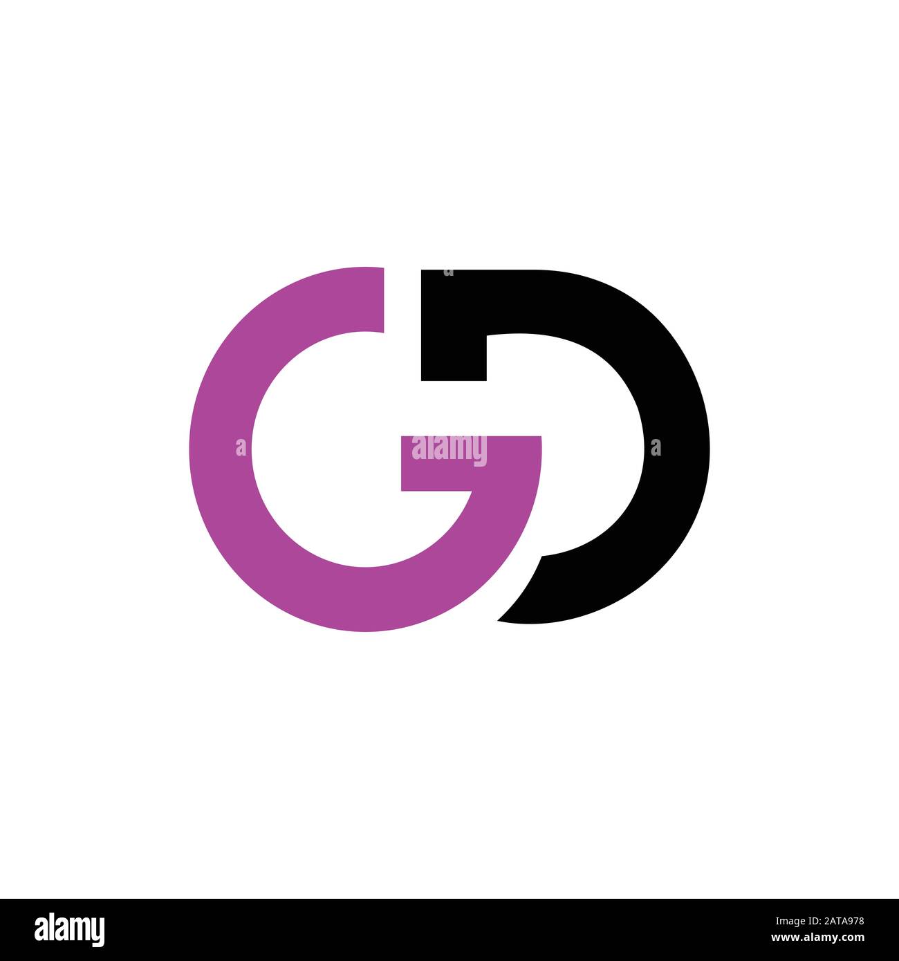 Initial letter gd or dg logo vector design template Stock Vector Image ...
