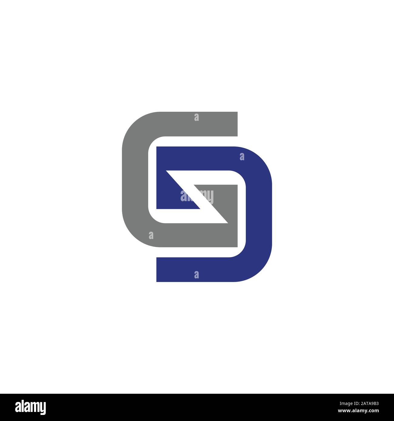 Initial letter gd or dg logo vector design template Stock Vector Image ...
