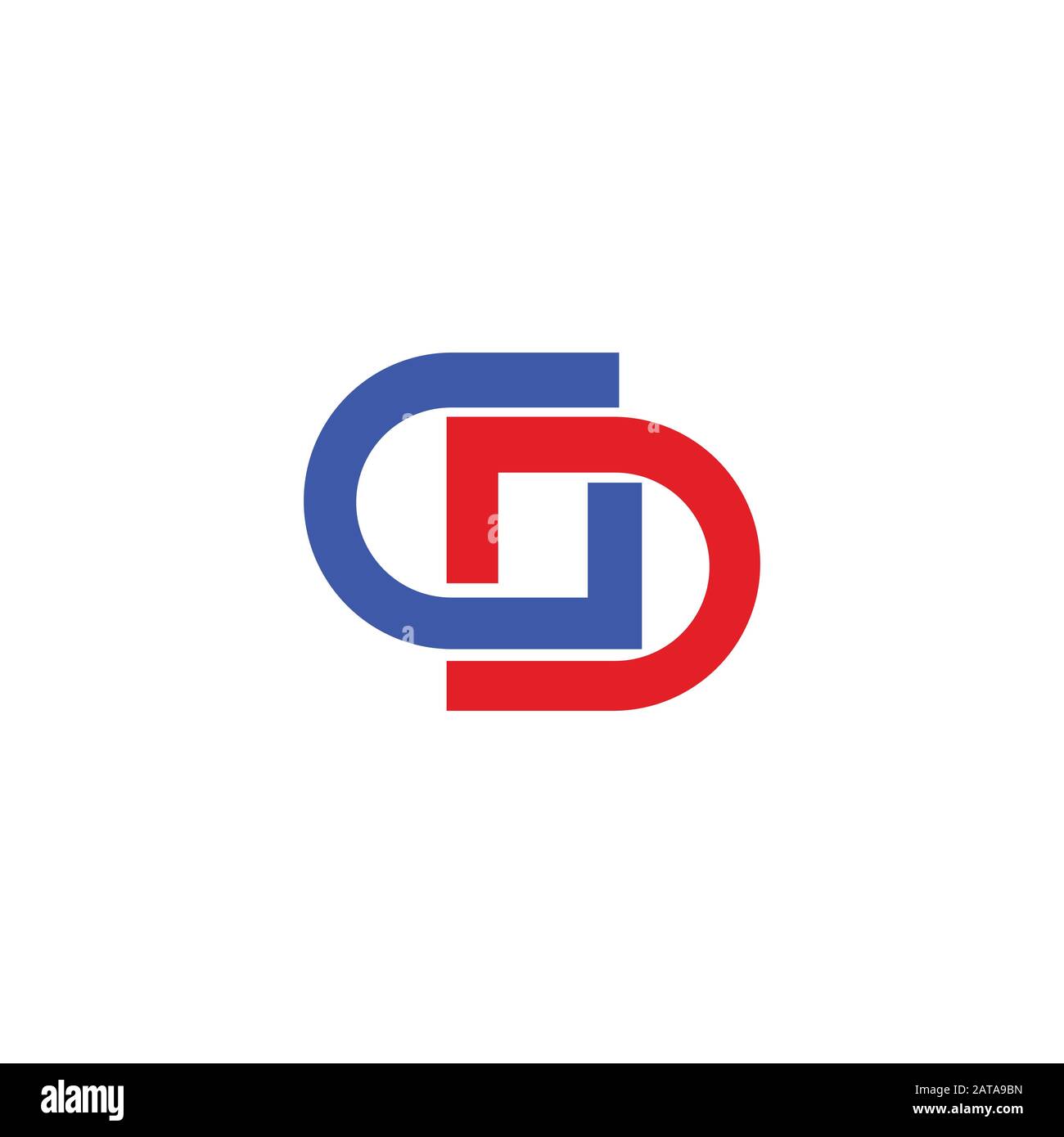 Initial letter gd or dg logo vector design template Stock Vector Image ...