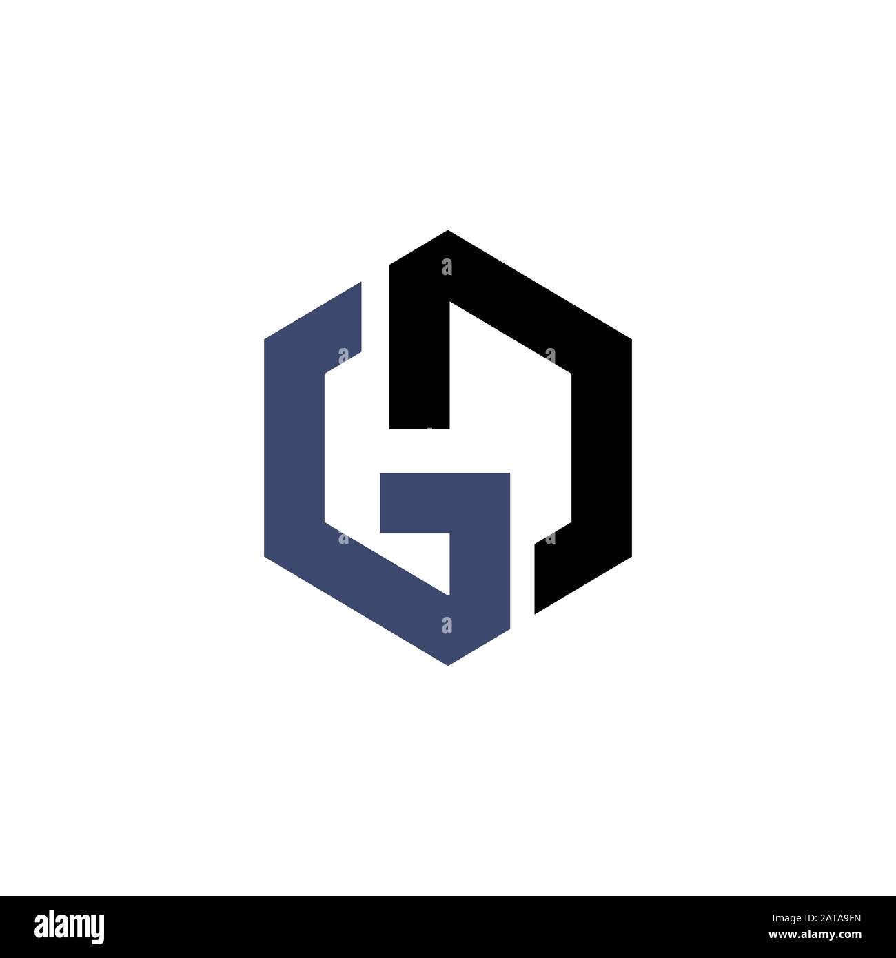 Initial letter gd or dg logo vector design template Stock Vector