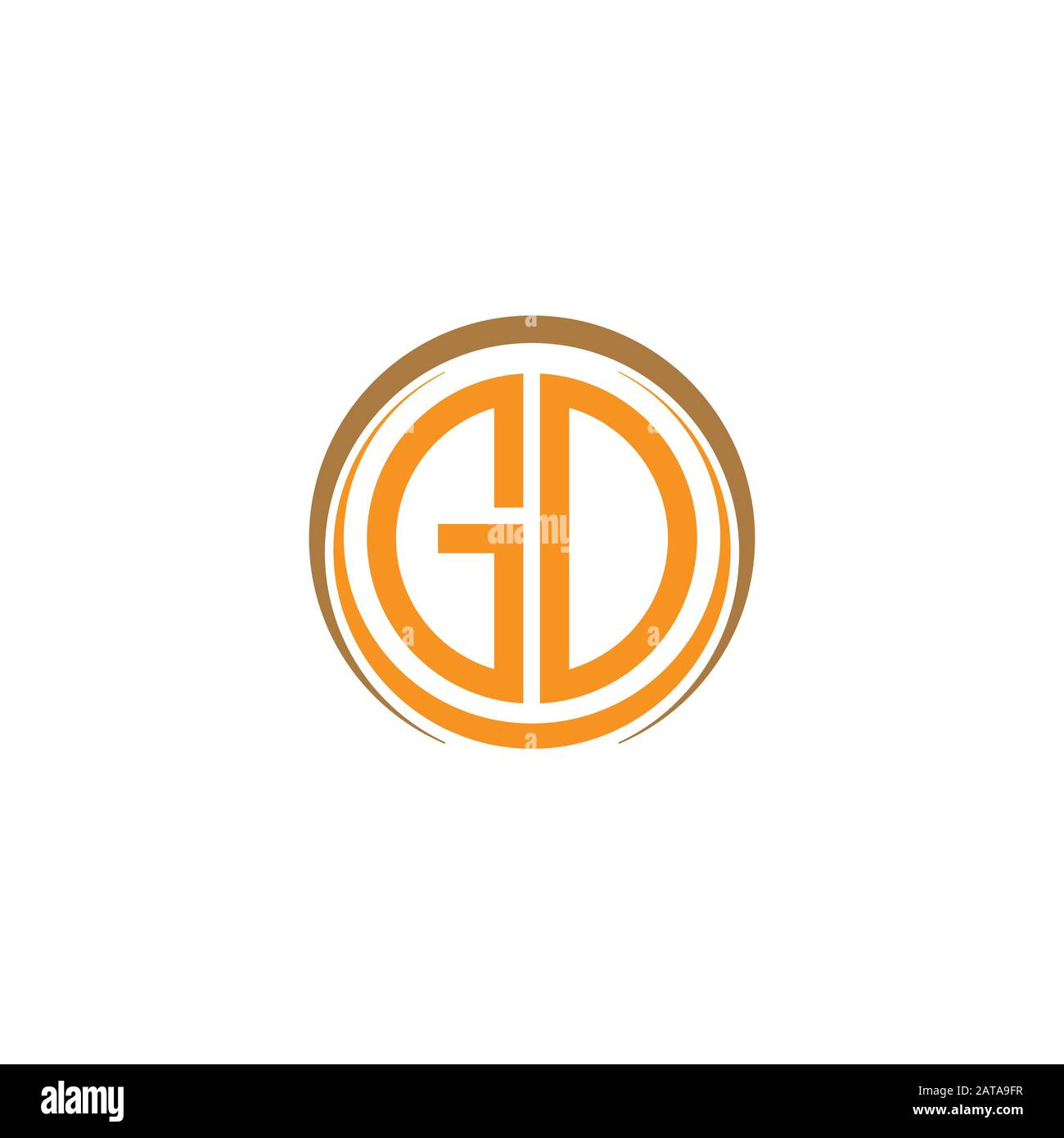 Initial letter gd or dg logo vector design template Stock Vector Image ...