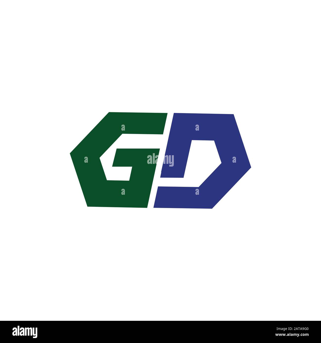 Initial letter gd or dg logo vector design template Stock Vector Image ...