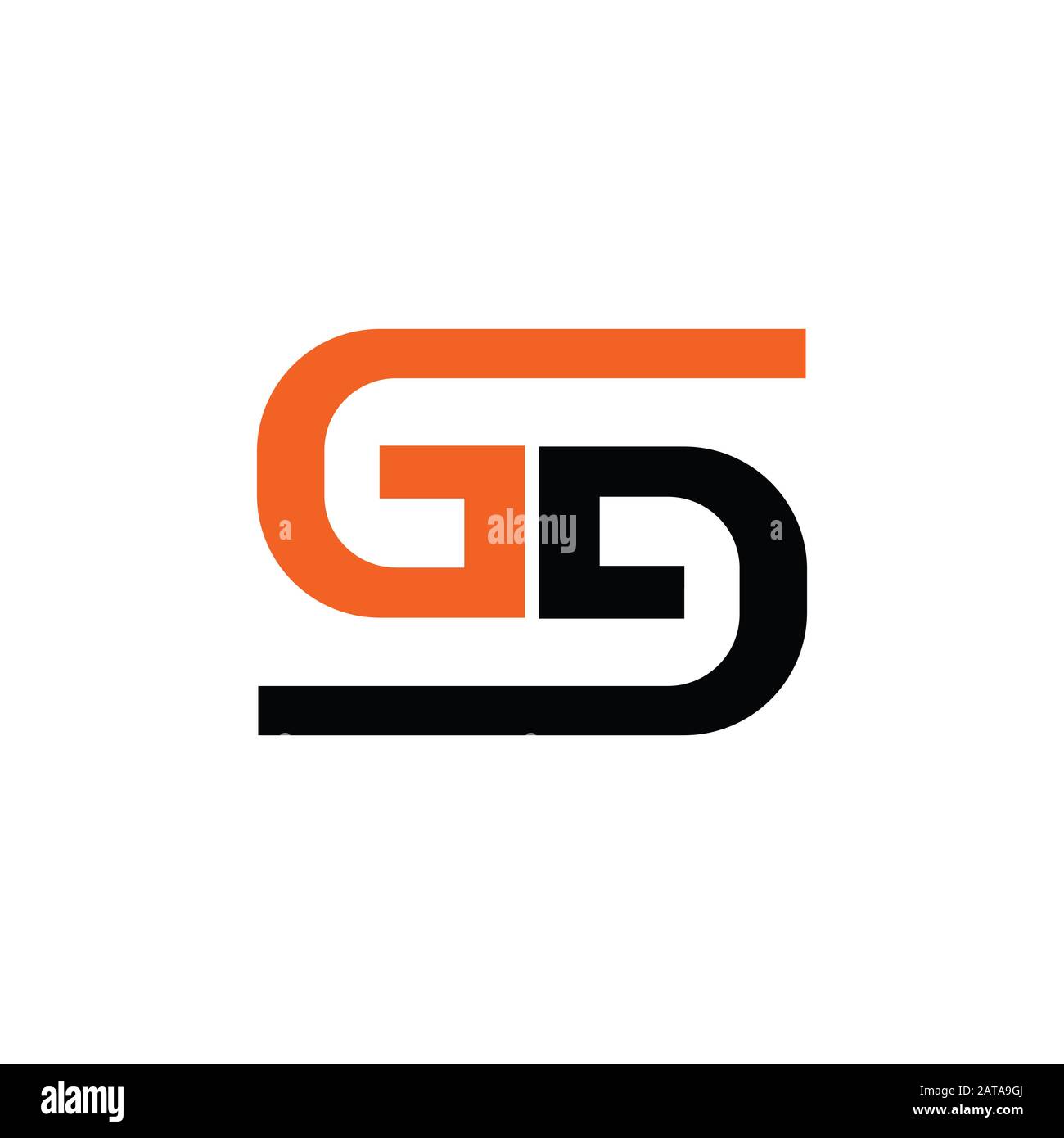 Initial letter gd or dg logo vector design template Stock Vector Image ...