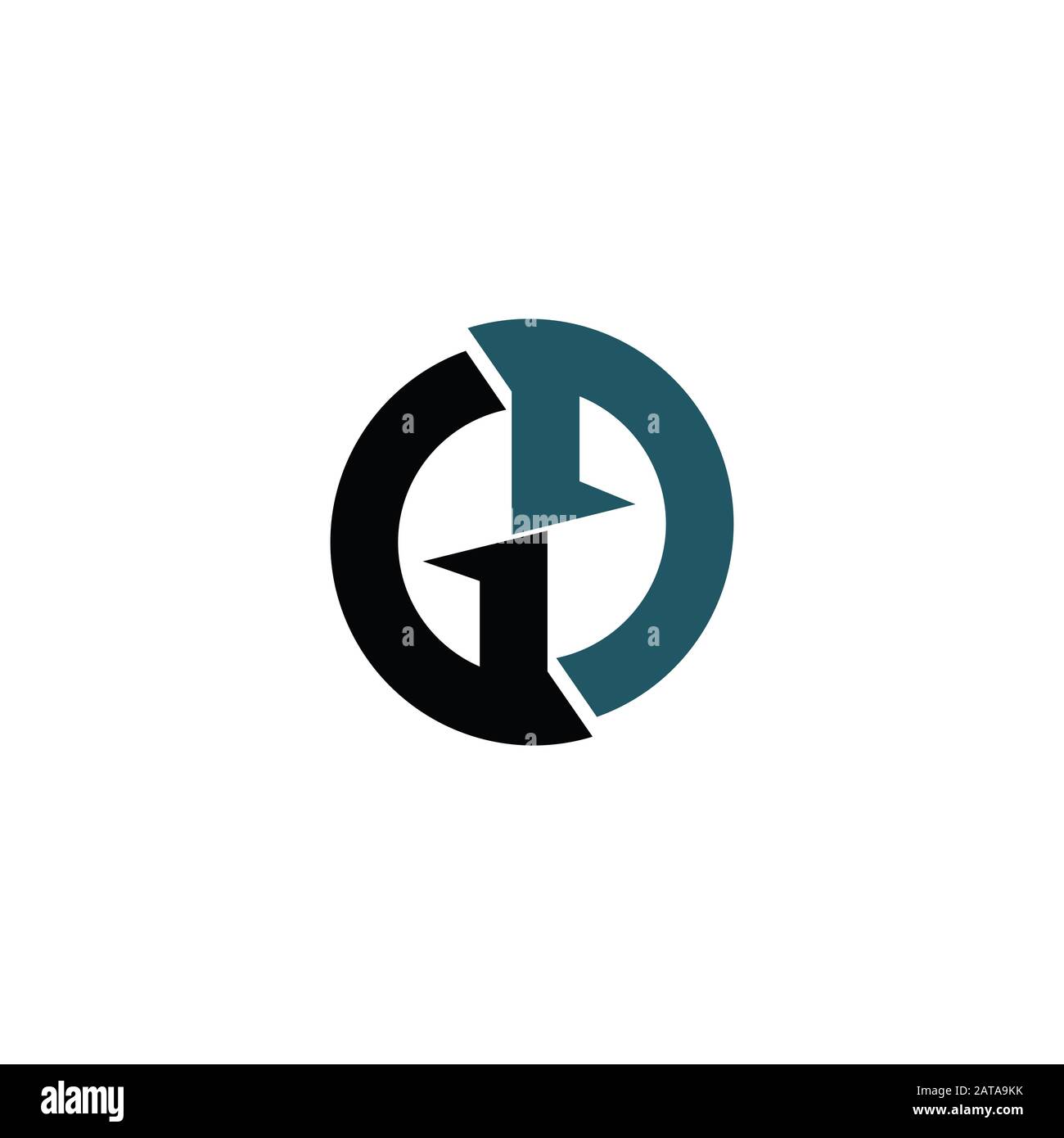 Initial letter gd or dg logo vector design template Stock Vector Image ...