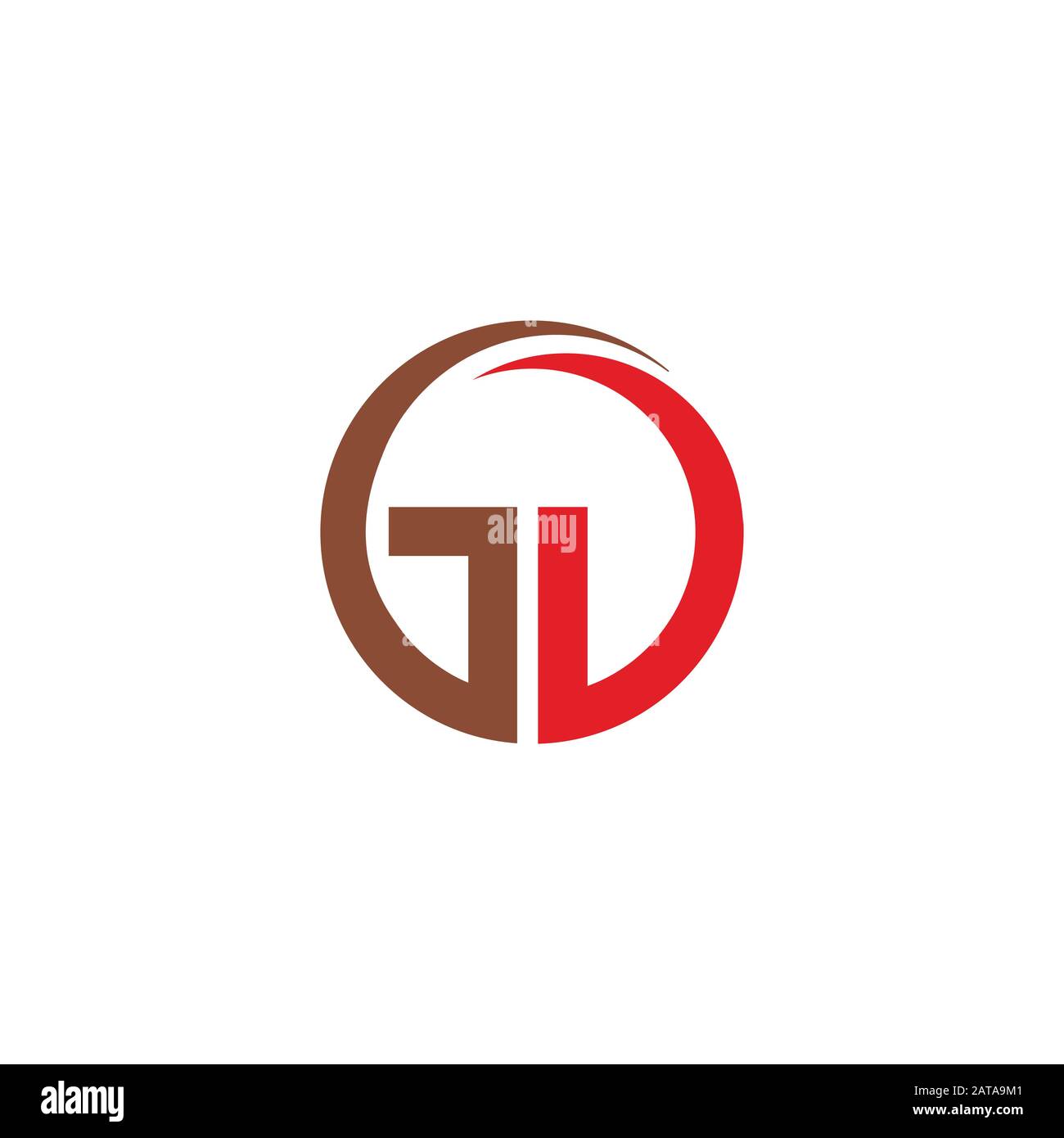 Initial letter gd or dg logo vector design template Stock Vector Image ...