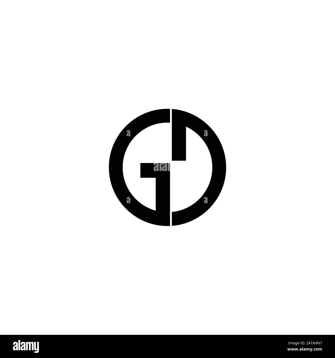 Initial letter gd or dg logo vector design template Stock Vector Image ...