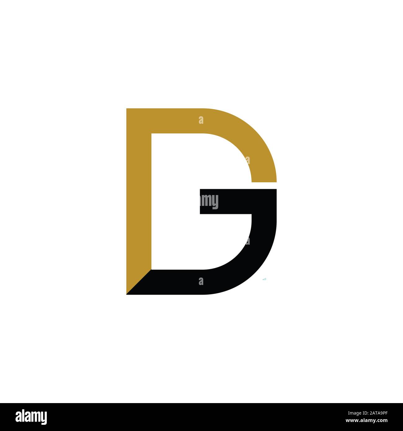 Initial letter gd or dg logo vector design template Stock Vector Image ...