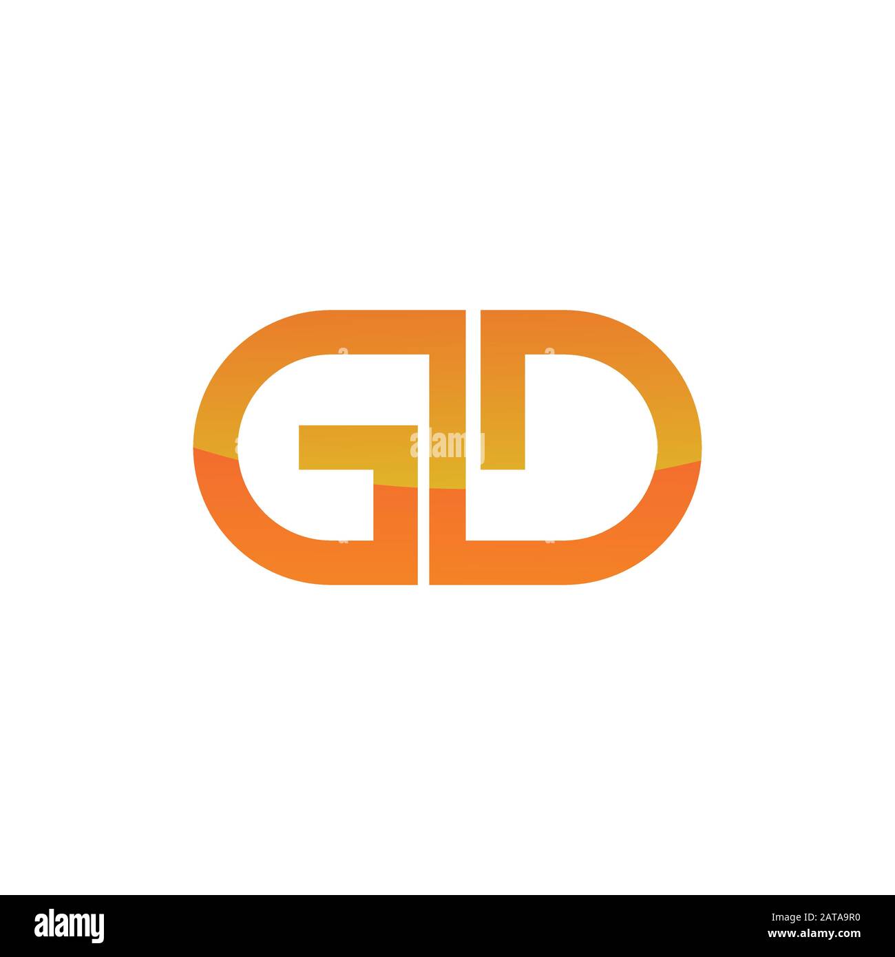 Initial letter gd or dg logo vector design template Stock Vector Image ...