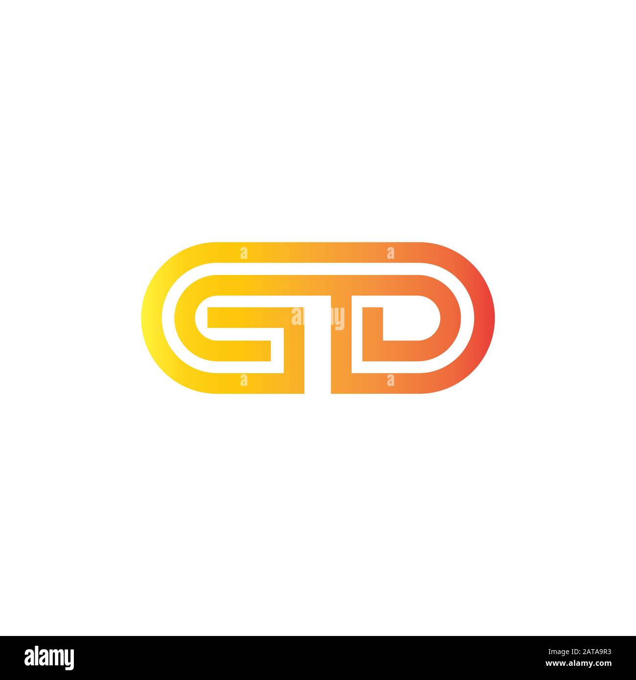 Initial letter gd or dg logo vector design template Stock Vector Image ...